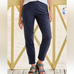 Orvis Wonder Ripstop Navy Blue Ankle Pants Sz 16